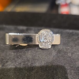 Source Unknown Silver USA Emblem Tie Bar